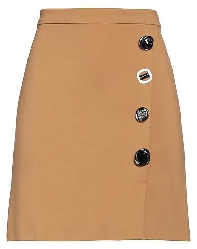 Camel Jersey Mini skirt