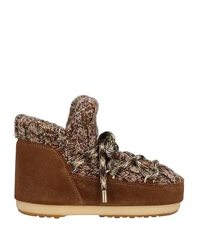Camel Knitted Ankle boot