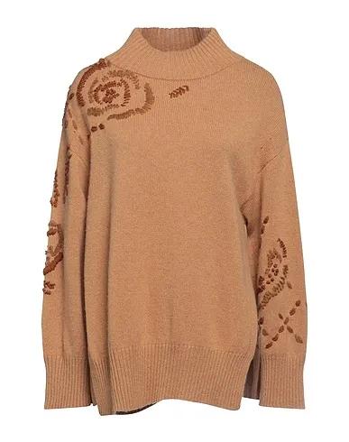 Camel Knitted Cashmere blend