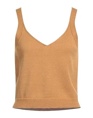 Camel Knitted Evening top