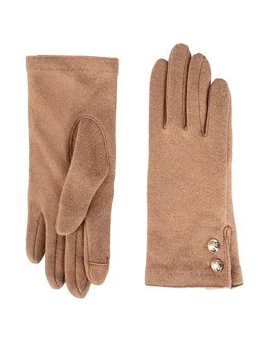 Camel Knitted Gloves WOOL-BLENDTECH GLOVES
