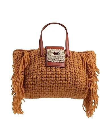 Camel Knitted Handbag