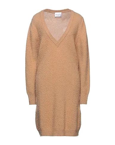 Camel Knitted Short dress