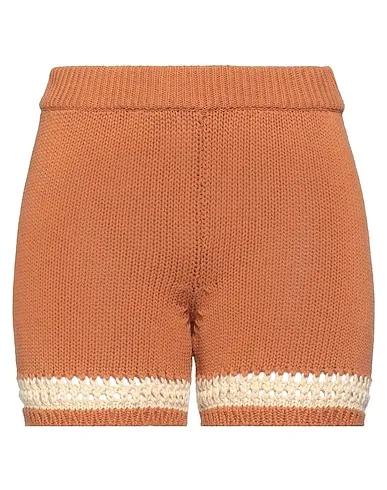 Camel Knitted Shorts & Bermuda