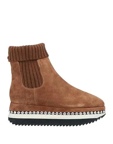 Camel Knitted Sneakers