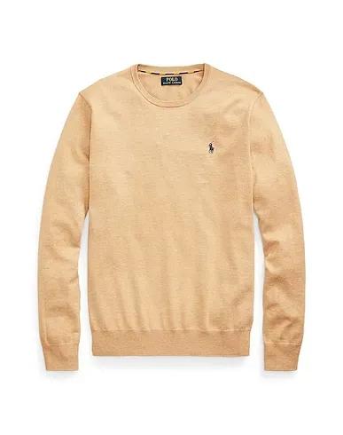 Camel Knitted Sweater SLIM FIT COTTON SWEATER
