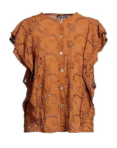 Camel Lace Lace shirts & blouses