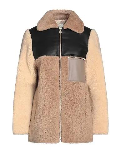 Camel Leather Coat