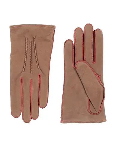 Camel Leather Gloves