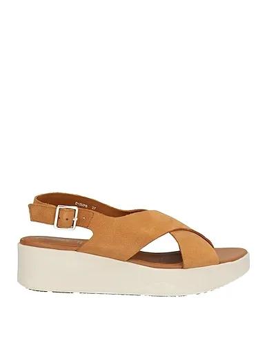 Camel Leather Sandals