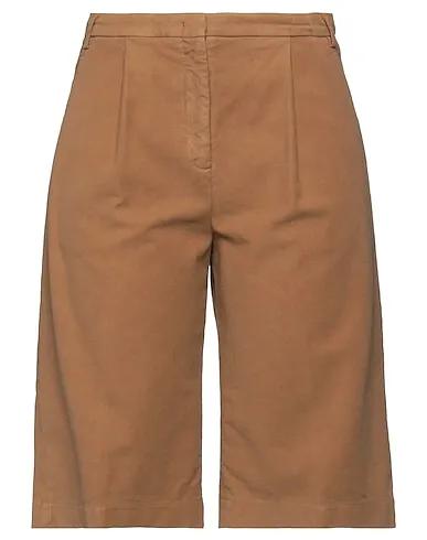 Camel Moleskin Cropped pants & culottes