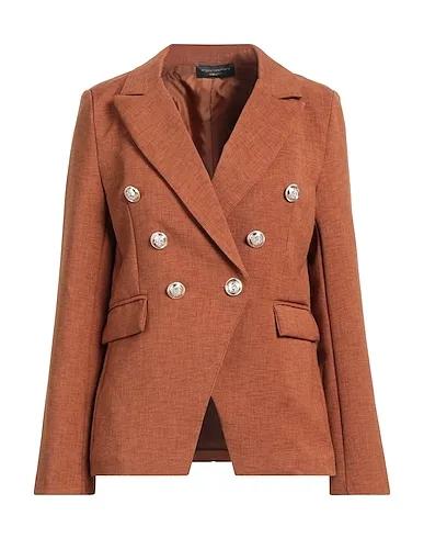 Camel Plain weave Blazer