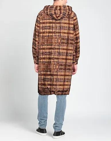 Camel Plain weave Full-length jacket