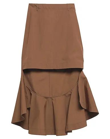 Camel Plain weave Mini skirt