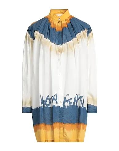 Camel Plain weave Shirt dress