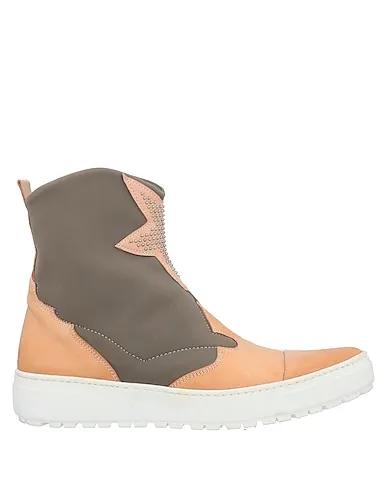 Camel Synthetic fabric Ankle boot