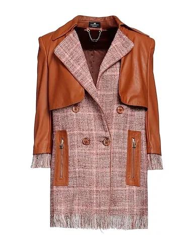 Camel Tweed Double breasted pea coat