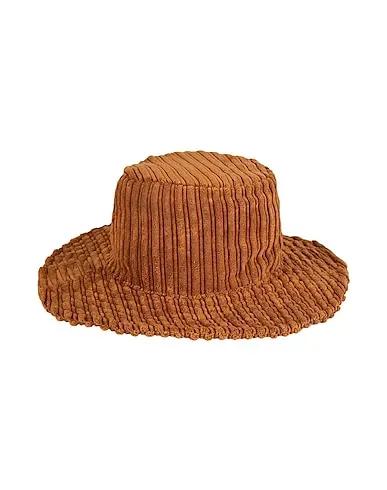 Camel Velvet Hat CORDUROY WIDE BRIM BUCKET HAT

