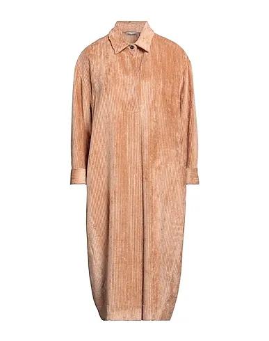 Camel Velvet Midi dress