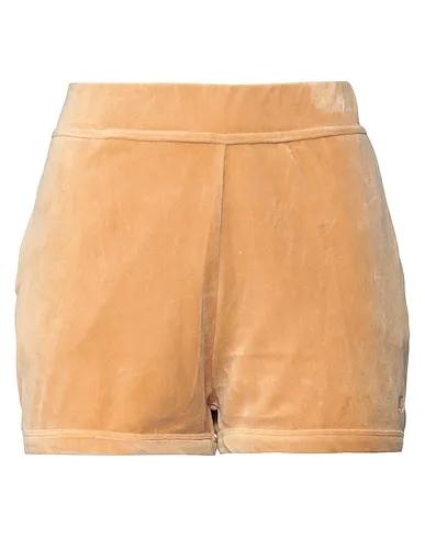 Camel Velvet Shorts & Bermuda