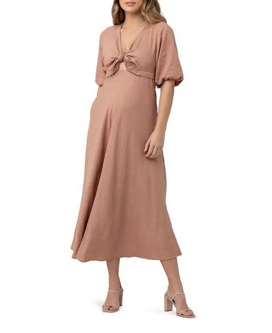 Camille Tie Front Maxi Dress