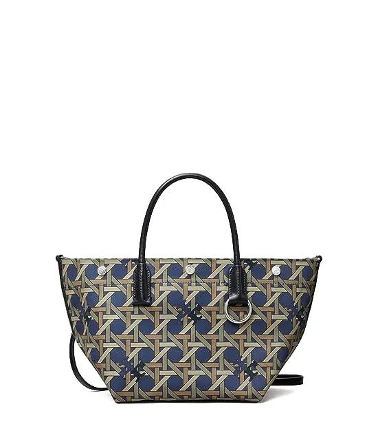 Canvas Basket Weave Small Tote