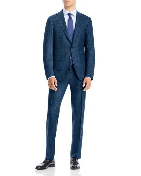 Capri Melange Solid Slim Fit Suit