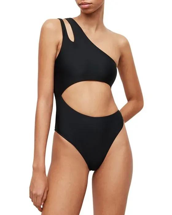 Cara One Shoulder One Piece Swimsuit