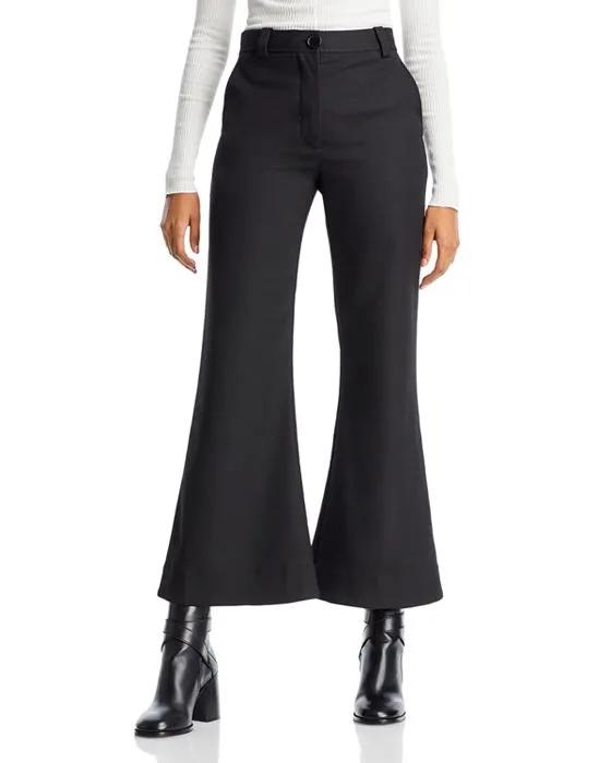 Carass Cropped Flared Leg Pants