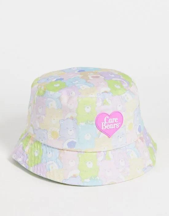 Care Bears bucket hat in pastel colors