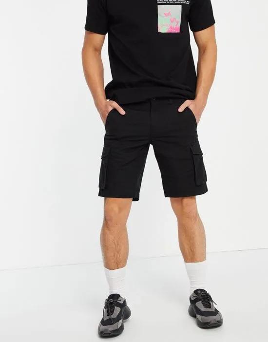 cargo shorts in black