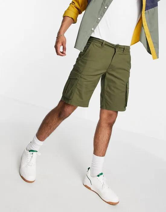 cargo shorts in green