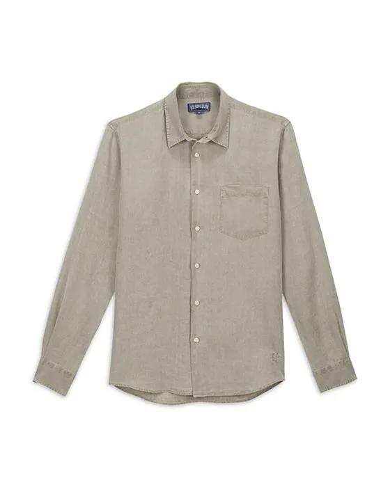 Caroubis Long Sleeve Button Front Shirt