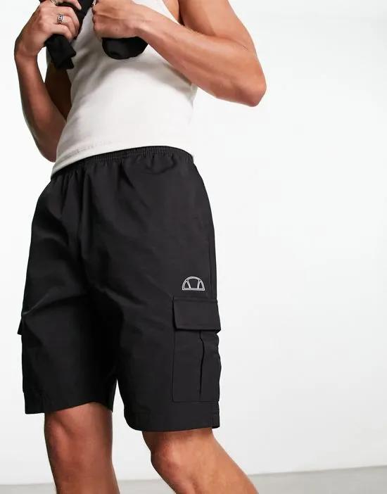 Carpe cargo shorts in black