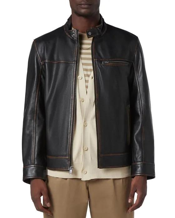 Caruso Leather Biker Jacket 
