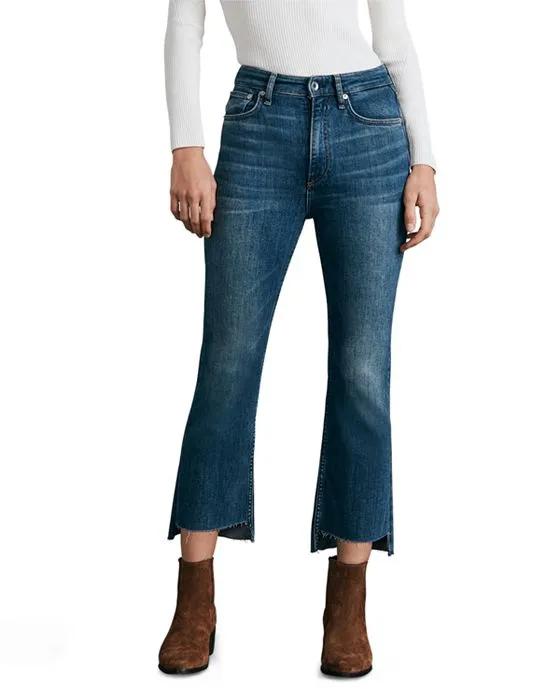 Casey High Rise Ankle Flare Jeans in Jinx
