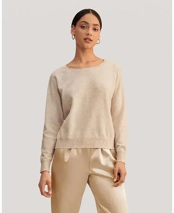 Cashmere Casual Scoop Neck Soft Sweater for Women