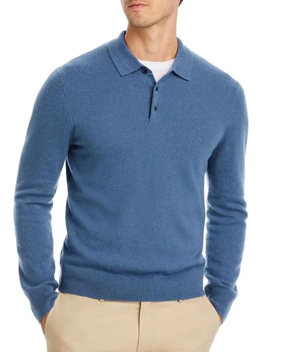 Cashmere Three Button Polo Sweater