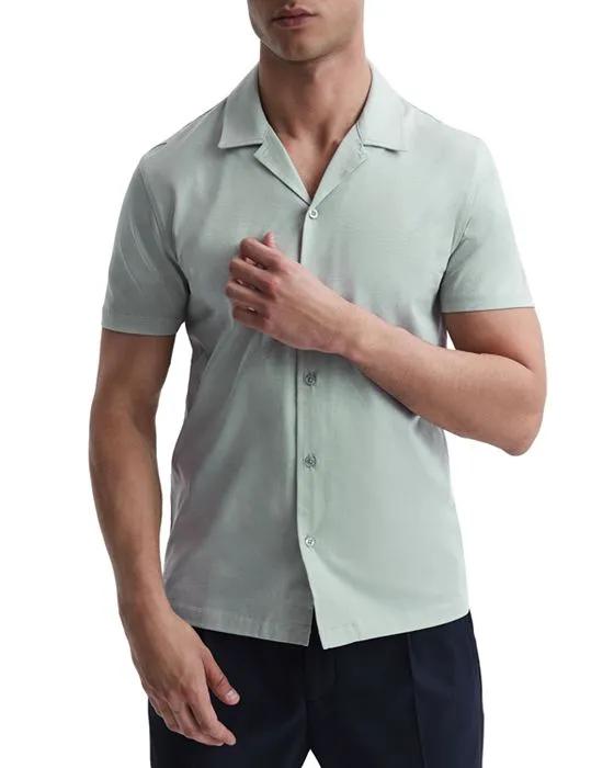 Caspa Short Sleeve Button Front Camp Shirt