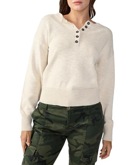 Casual And Chill Cotton Buttoned Sweater