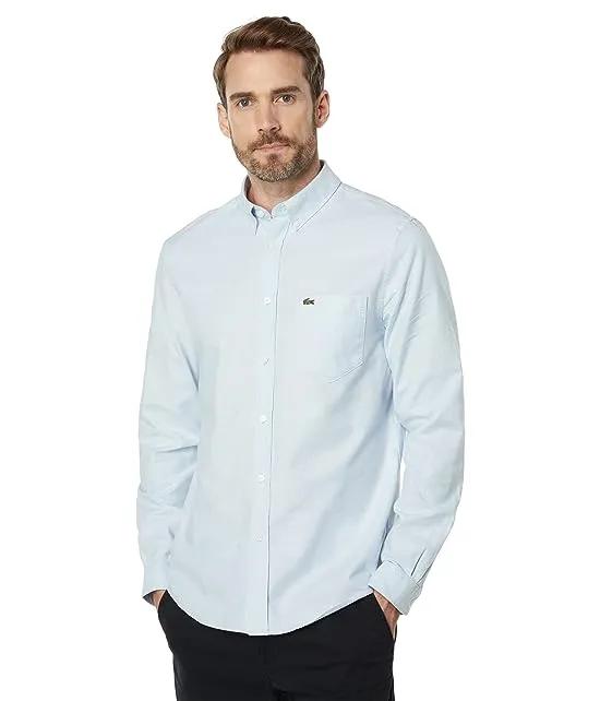 Lacoste Casual Button-Up Oxford Shirt