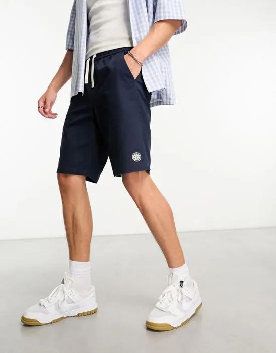 casual drawstring shorts in navy