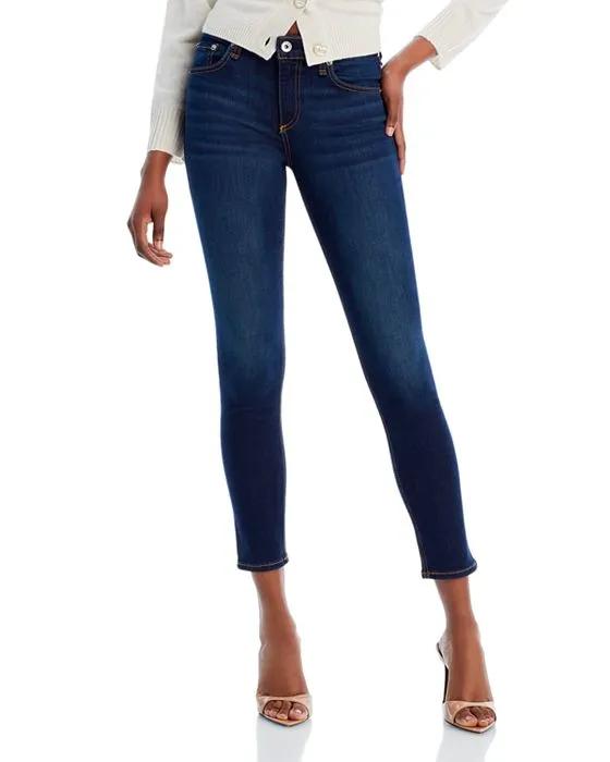 Cate Mid Rise Ankle Skinny Jeans in Carmen