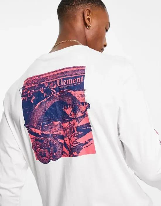 Catron long sleeve t-shirt in white