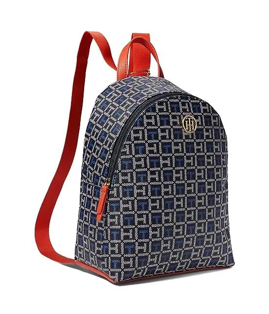 Cece II Small Dome Backpack Coated Square Monogram
