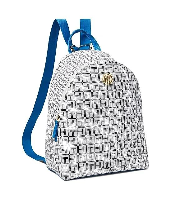 Cece II Small Dome Backpack Coated Square Monogram