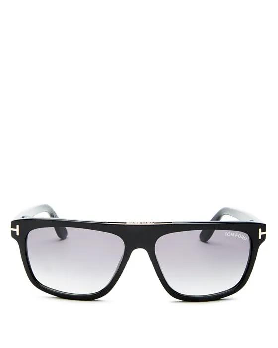 Cecilio Flat Top Sunglasses, 56mm