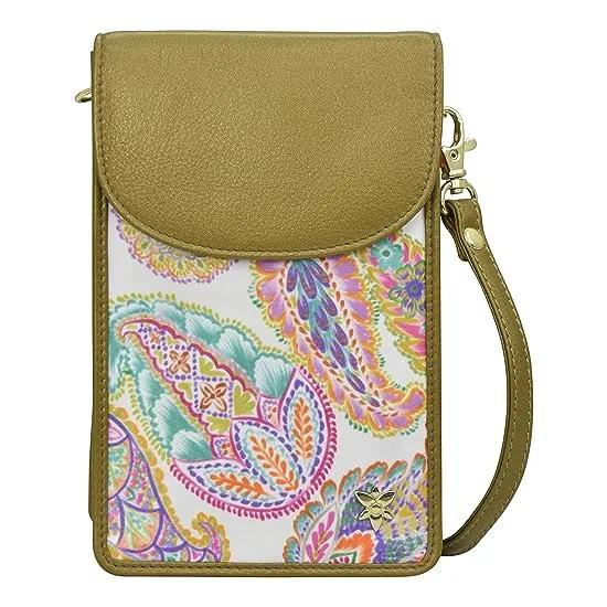 Cell Phone Crossbody Wallet Printed Fabric 13005