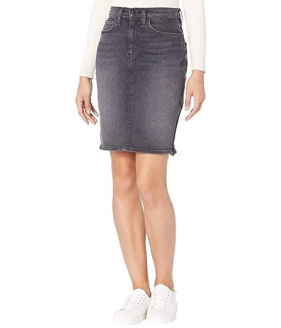 Centerfold High-Rise Pencil Skirt in Ghosts