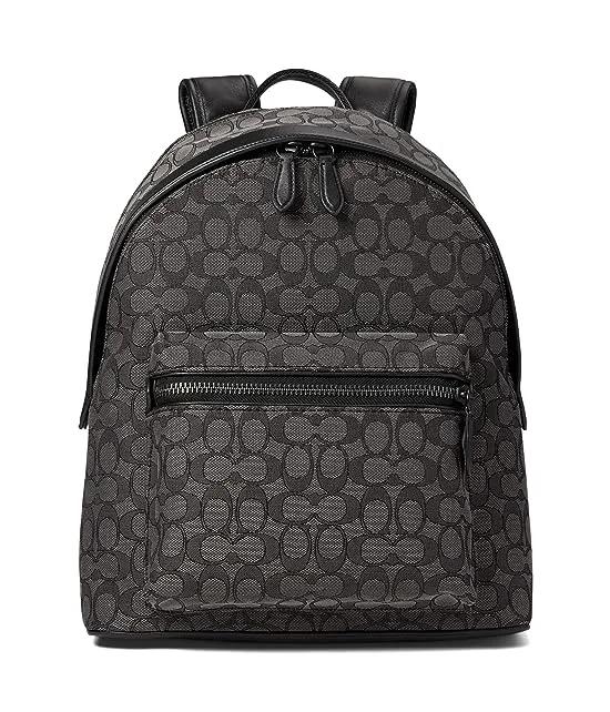 Charter Backpack in Signature Jacquard